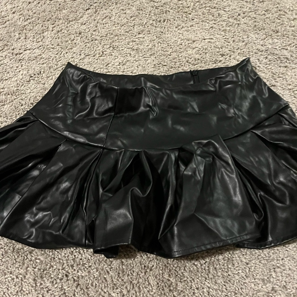 Black Micro Mini mini skirt.